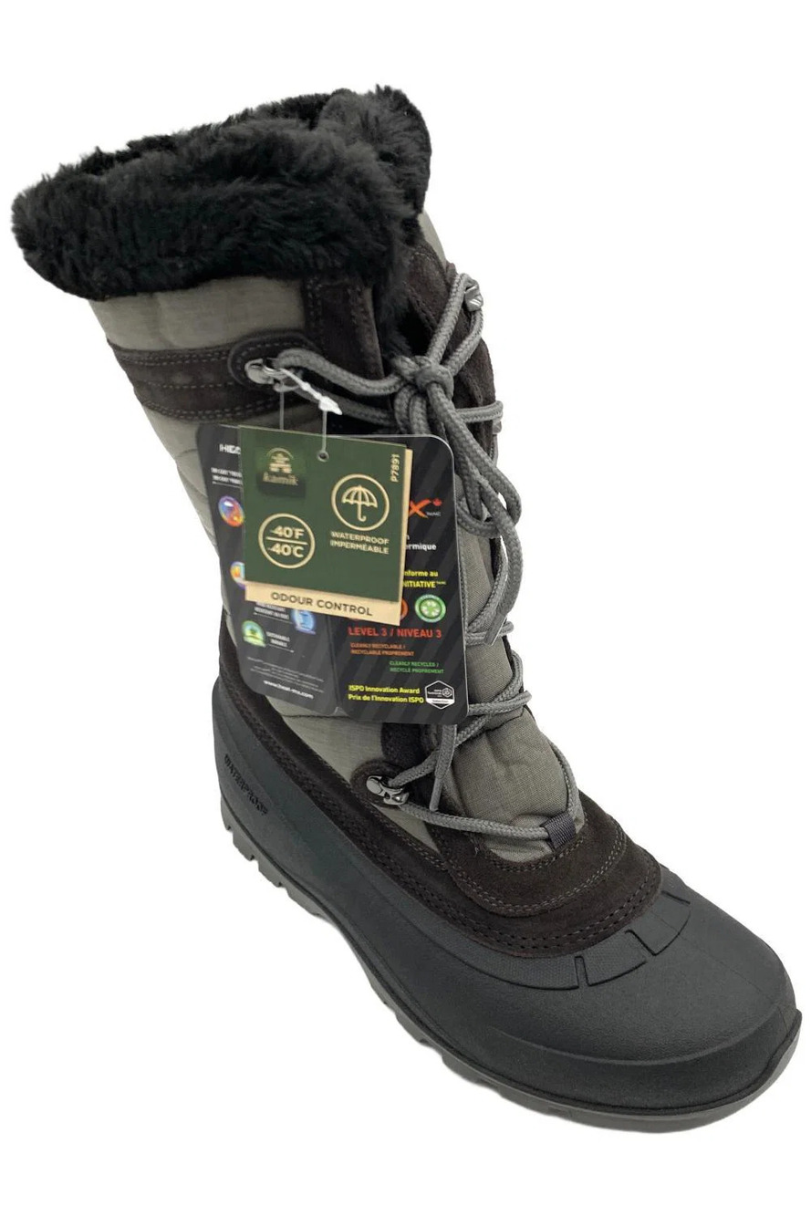 Kamik Women's Snovalley 4 Lace-Up Snow Boots Charcoal - Medium